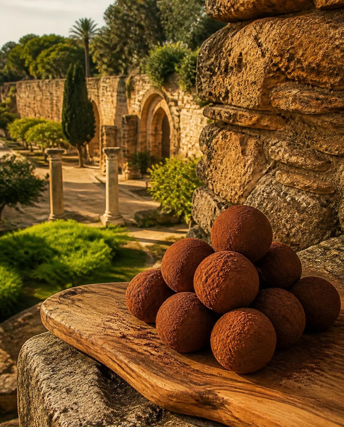 كرات الطاقة بالكاكاو و Lion's Mane، شالة، الرباط