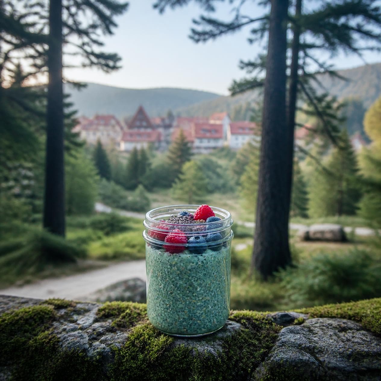 Spirulina Overnight Oats, Ifrane