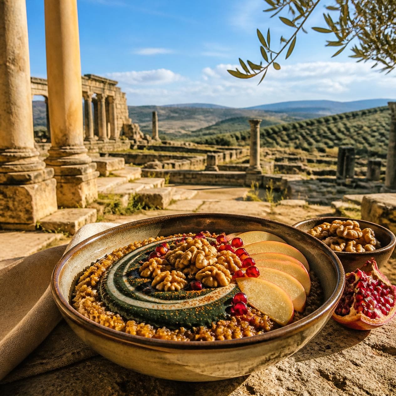 Warm Spiced Quinoa Breakfast Bowl, Volubilis